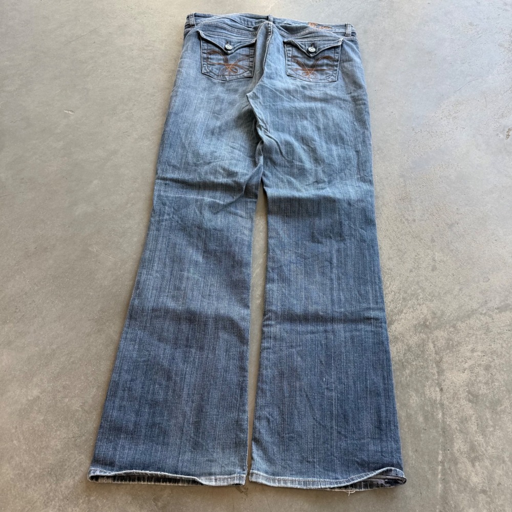 KUT from the Kloth Womens Bootcut Jeans Medium Wash Flap Pocket Size 10